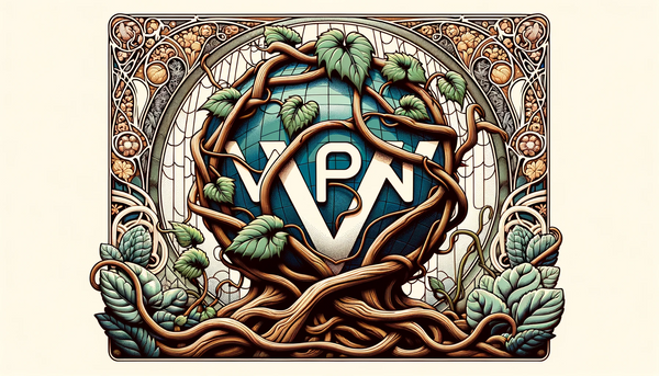 VPN surrounded by vines