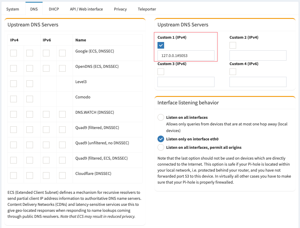 Highly available Pi-hole setup with secure DNS queries to Cloudflare